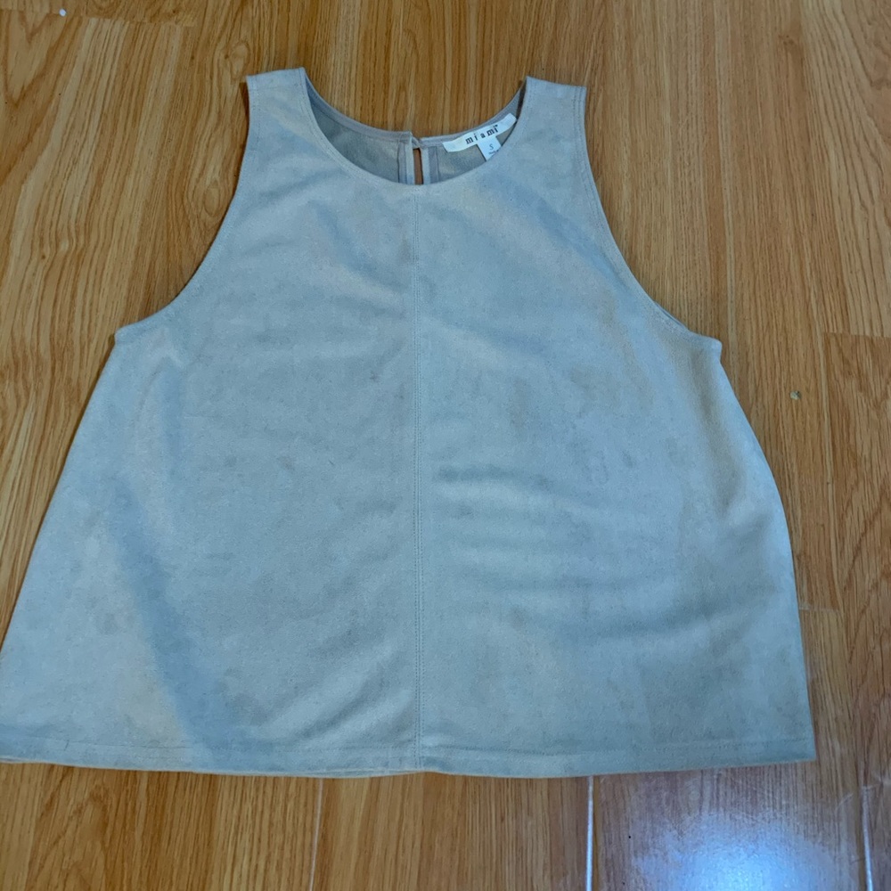 Suede Crop Top